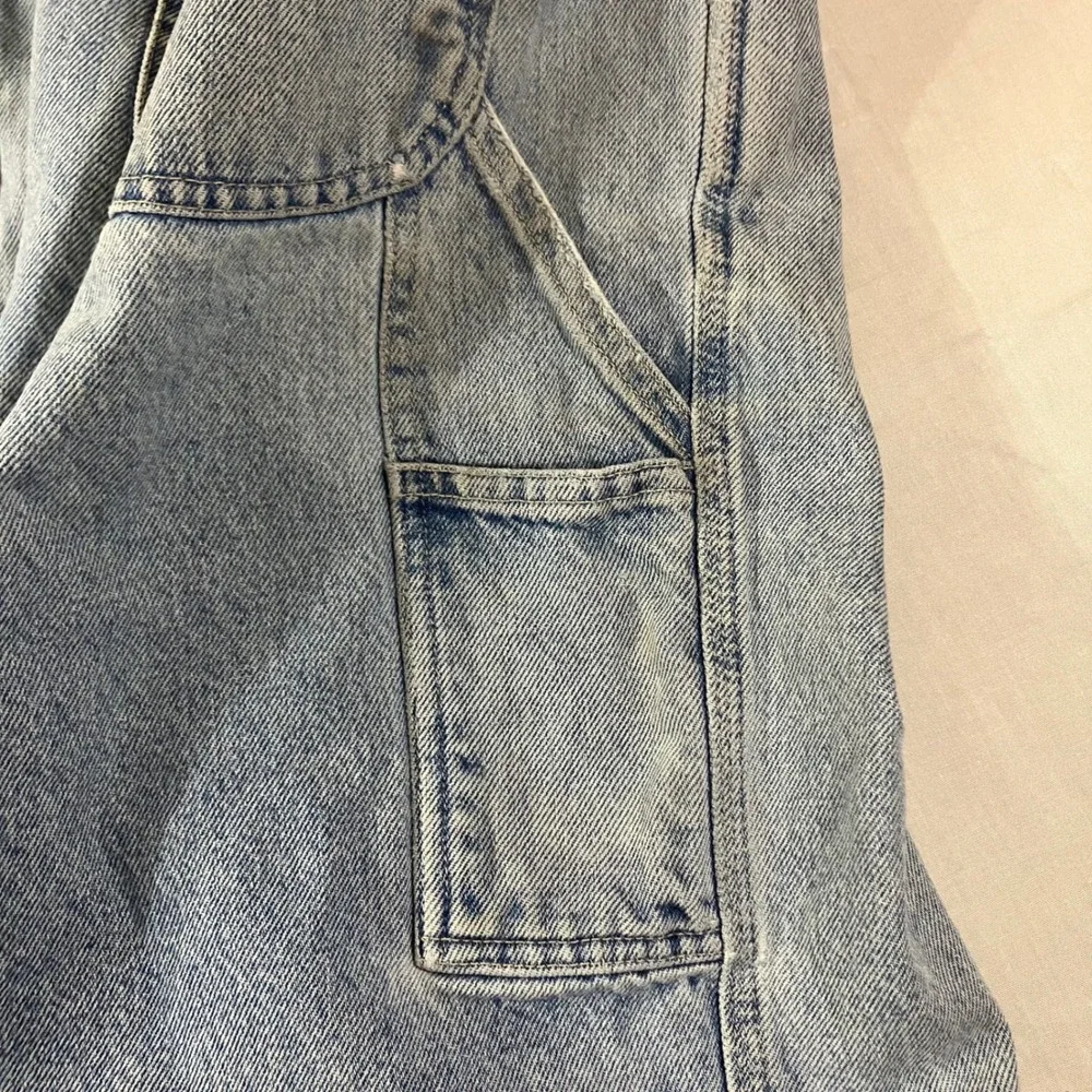 Polo Jeans Co Ralph Lauren Mens 38 Carpenter Shorts Light Wash Blue Denim Y2K